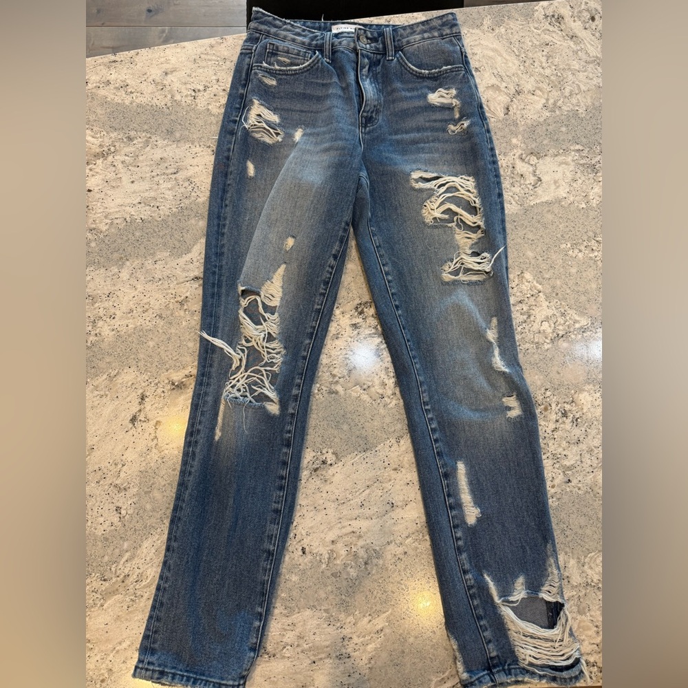 Flying Monkey Ripped Blue Jeans - Picture 2 of 6